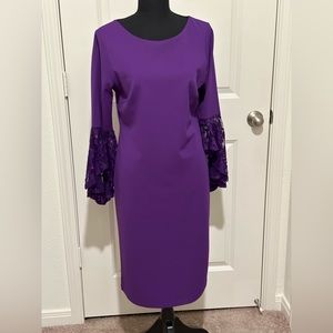 Shelby Nites women’s dress with bell sleeves